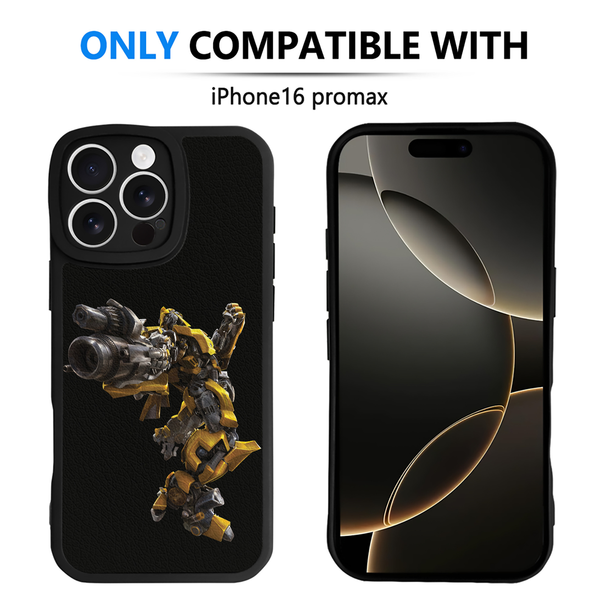 （画像用） Transformers トランスフォーマー 【iPhone 16シリーズ対応】シリコンスマホケース（レザー調） 材質：シリコン